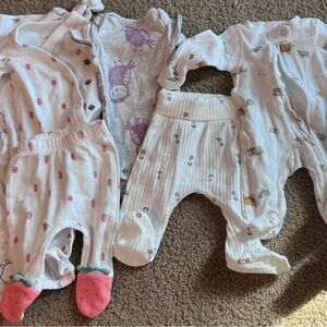 🌸 Preemie Baby Girl Bundle- 5 pcs (preemie size) 🌸